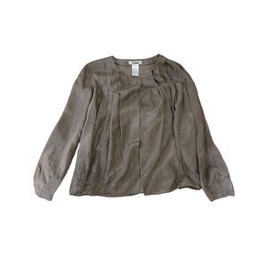 Chloé Silk Button-Up Top 